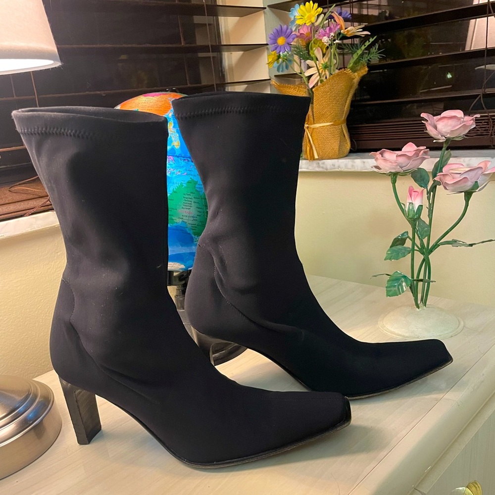 Women’s Charles David Square Toe Block-Heel Stretch Boots